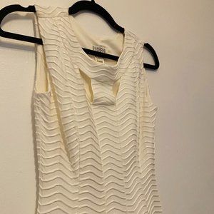 ENFOCUS STUDIO, fit and flare dress, size 4, cream/ivory